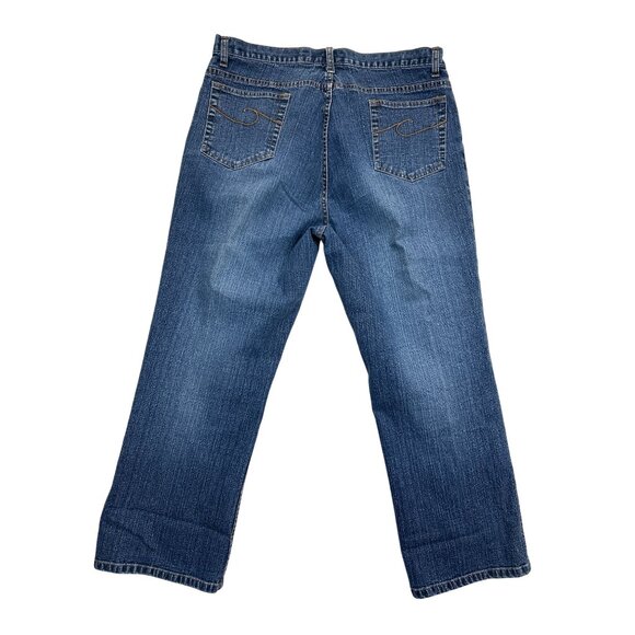 Chico's Jeans Womens 2.5 Blue‎ Denim Cropped Classic Fit Stretch - Picture 3 of 9